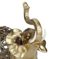thumbnail image 3 of Estatua de elefante elegante de resina dorada, artesanías, adornos Feng Shui para regalo del hogar, 3 of 8