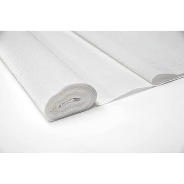 Nvzi Premium Italian Crepe Paper Roll Heavy-Weight 180 Gram,Bright White