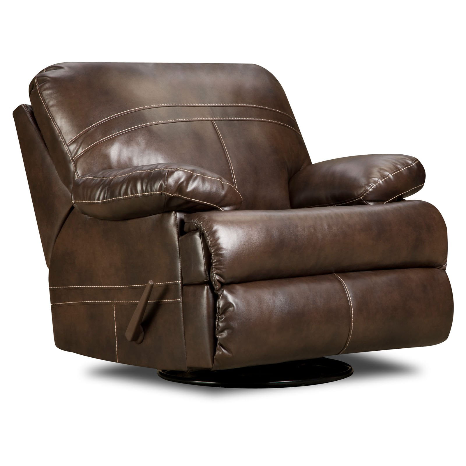 Simmons Miracle Bonded Leather Swivel, Simmons Leather Rocker Recliner