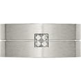 thumbnail image 4 of Stainless Steel Brushed With Cz 10mm Flat Band (Size 10) Made In China sr379-10, 4 of 5
