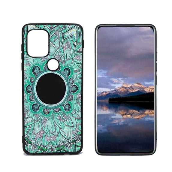 Compatible with Moto G Stylus 5G Phone Case, Mandala-18 Case Men Women, Flexible Silicone Shockproof Case for Moto G Stylus 5G