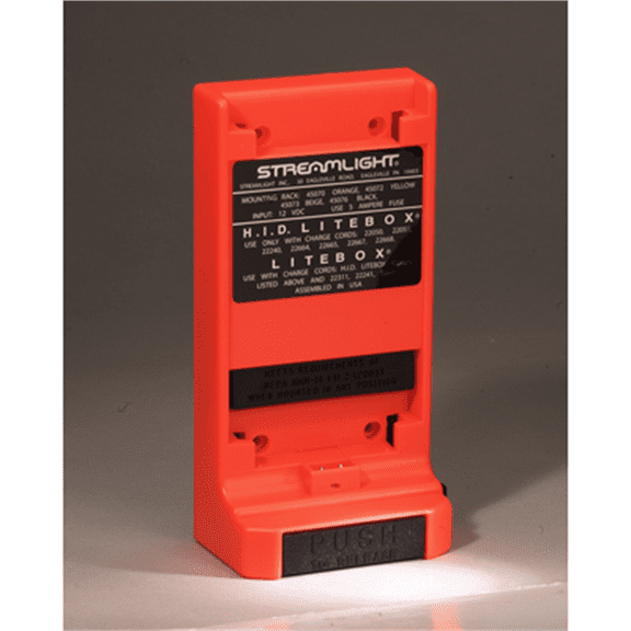 Streamlight Orange Standard Mounting Rack System for E-Flood Litebox Flashlight - 45070