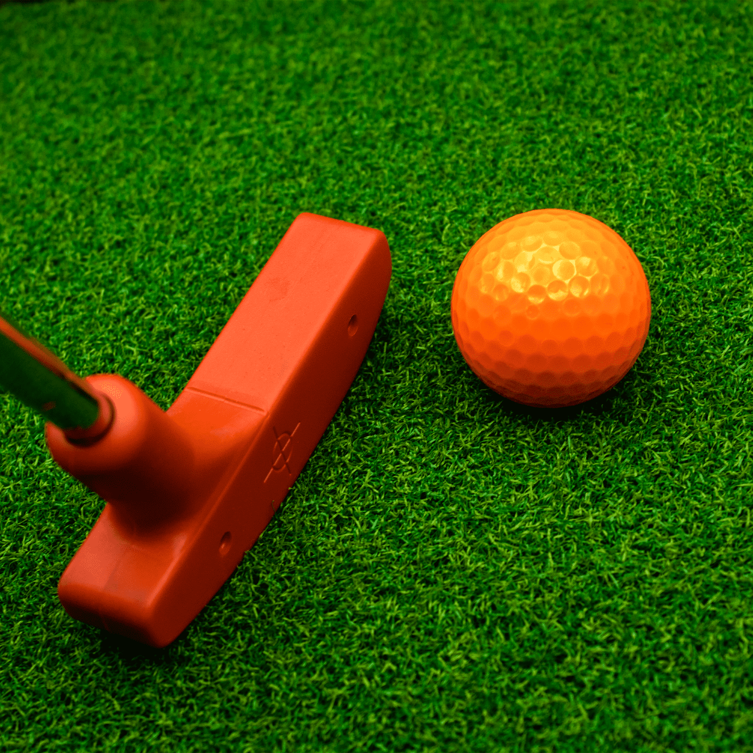 Orange Golf Balls – 12 Pack – Unbranded High-Visibility Balls by GBM Golf