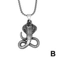 thumbnail image 3 of Mens Gothic Cross Pendant Necklace Punk Biker Jewelry Stainless Chain, 3 of 7