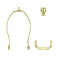 thumbnail image 4 of Uxcell 7.28 inch Lamp Harp Kit with Finial Lamp Shade Holder Gold Tone, 1 Set, 4 of 6