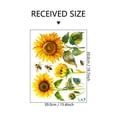 thumbnail image 4 of Adhesivos de pared de PVC con forma de girasol con abejas, papel pintado extraíble, 4 of 4