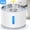 White, variant on Pet Fountain,Cat Water Fountain, Automatic Water Dispenser for Cats and Dogs, Circulating Filtration System, Easy-to-See Water Level, Low Noise 80oz/2.4L Capacity,Black