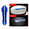 thumbnail image 2 of Pack of 2 Car Rearview Driving Reminder PP Mirror Stickers Warning Rear View Strip Decorative Night Driving Tape PP Waterproof Decal Reflector Blue, 2 of 7