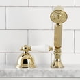 thumbnail image 4 of Kingston Brass KSK3352PLTR Transfer Valve Set For Roman Tub Filler, Polished Brass, 4 of 5