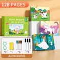 thumbnail image 1 of Magical Tracing & Drawing Workbook for Toddlers Ages 2-5: Reusable Fine Binding Board Book with Stroke Practice, 128-Page Advanced Level for Preschool Kids' Handwriting, Training & Art Projects –, 1 of 5
