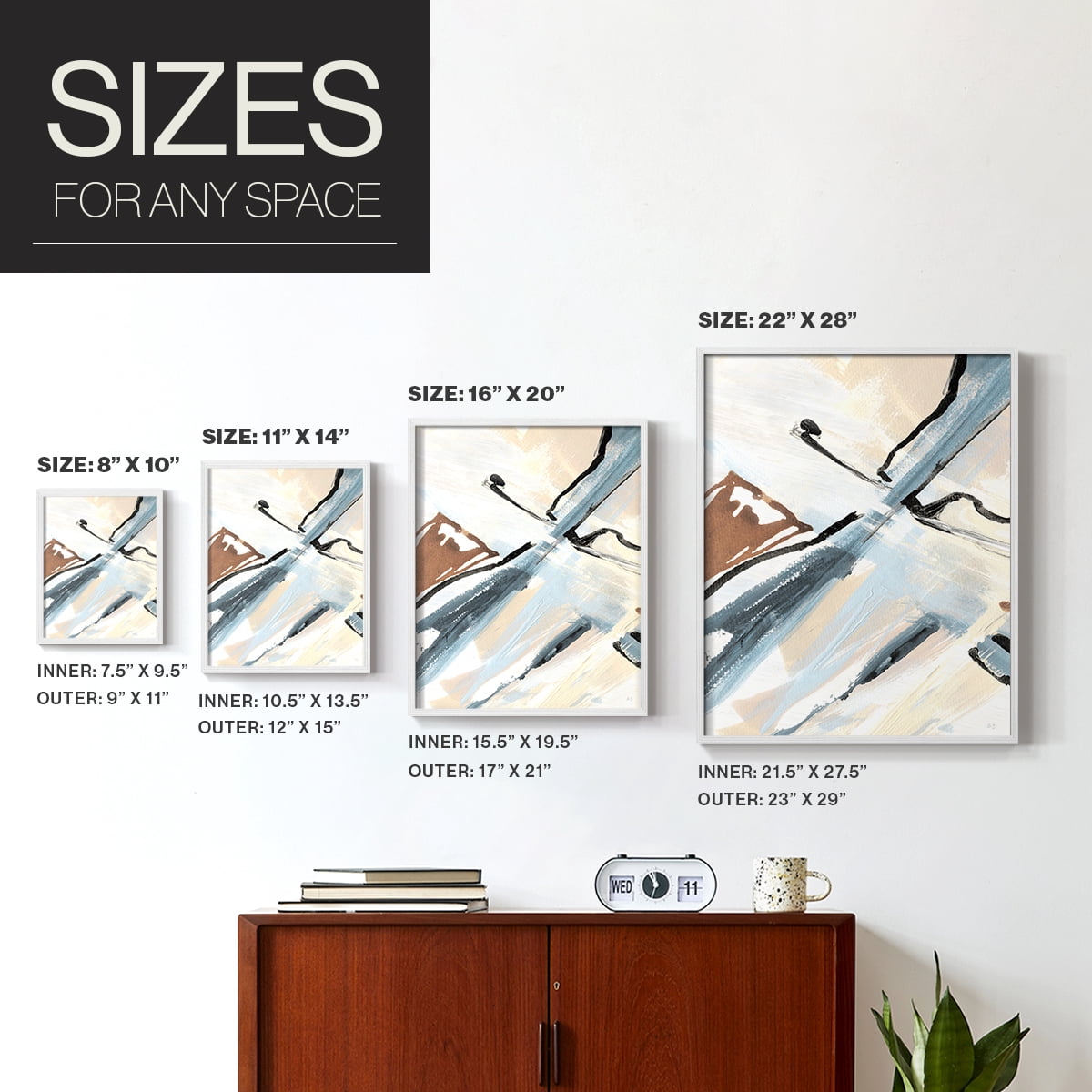 Dancing Wind Revisit I Framed Print in White Solid Wood Framed Print No Nail Hanging