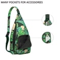 thumbnail image 2 of Vibrant Floral Sling Backpack - Colorful Hawaiian Inspired Print Shoulder Bag, Fashion Forward Design, 2 of 2