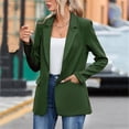 thumbnail image 4 of Gyexs Womens Blazers Work Casual Dress Jackets Long Sleeve Light Weight Trench Coat Loose Fit Outerwear with Belts, Green, Size XXL, 4 of 6