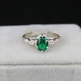 thumbnail image 5 of Emerald 925 Sterling Silver Ring, Oval Cut Anniversary Gift Ring Christmas Gift For Him, 5 of 5