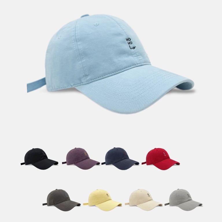 Casual Outdoor Cotton Baseball Cap with Curved Brim 