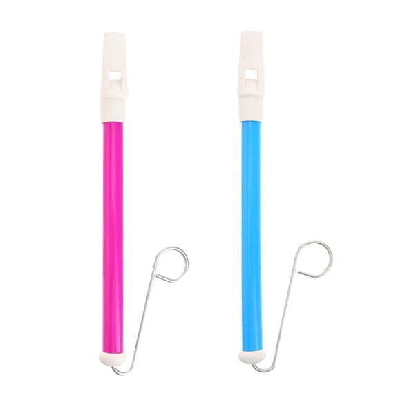 BESTSKY Slide Whistle 2pcs Slide Whistle Musical Training Toy - Purple/Blue(9.45X0.79X0.79Inch)