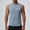 Blue, variant on BRGZLK Men's Cotton Sleeveless Shirt Workout Muscle Tank Tops Casual Washed T Shirts Summer Beach