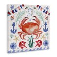 thumbnail image 2 of Stupell Industries Rustic Lodge Maritime Crab Pattern Canvas Art, 17 x 17, by Farida Zaman, 2 of 6