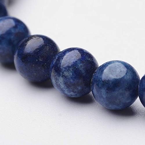 1Pc Natural Lazuli Round Beaded Stretch Bracelets 56mm Colorful