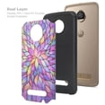 thumbnail image 4 of SPY Case forMoto Z2 Play Case, Motorola Moto Z2 Play Slim Cover Hybrid Dual Layer[Shock Resistant] Case for Moto Z2 Play - Rainbow Flower, 4 of 4