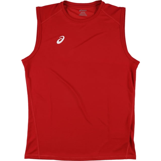 ASICS Mens Circuit 2 Workout Activewear Tank Top, red, S