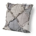 thumbnail image 2 of Donna Sharp Smoky Mountain Patchwork Square Decorative Cotton Throw Pillow, 2 of 7