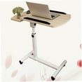 thumbnail image 3 of RUNROTOO Table pour Ordinateur Portable Relevable Brun Pâle Portable Réglable Bureau de Chevet pour une Utilisation Pratique à la Maison, 3 of 7