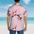 thumbnail image 6 of Japanese Cherry Blossom Sakura Hawaiian Shirts For Men, Summer Short-Sleeve Relaxed-Fit Button-Down Shirts Small, 6 of 9