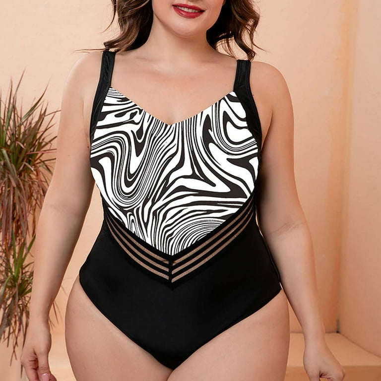 Swimwear for Women 2 Piece Full Coverage New Swimsuit with Chest Pad And No  Steel Support Sexy Bikini Top for Large Bust 