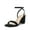 BLACK-NUBUCK, variant on Women's Chunky Heels Square Open Toe Ankle Buckle Strappy Block Heeled Sandals for Party Wedding Daily