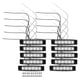 thumbnail image 1 of Unique Bargains Luz de marcador lateral delantera trasera 6 LED para remolque, camión, caravana, caravana, furgoneta, camión, tractor, blanco (juego de 10), 1 of 1