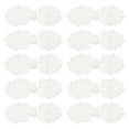 thumbnail image 1 of Uxcell 10 Pares de Botones de Cierre de Nudos Chinos Blancos con Perlas, 1 of 7