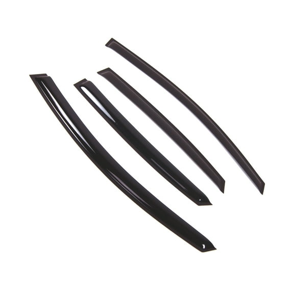 Tuningpros WD2-732B Outside Mount Window Visor Deflector Rain Guard Dark Smoke 4 Pcs Set For 2016-2018 Nissan Sentra