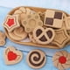 thumbnail image 1 of Molde para galletas, 8 piezas, cortadores de galletas 3D, molde para prensar a mano, sello para galletas, artesanía excepcional, 1 of 11