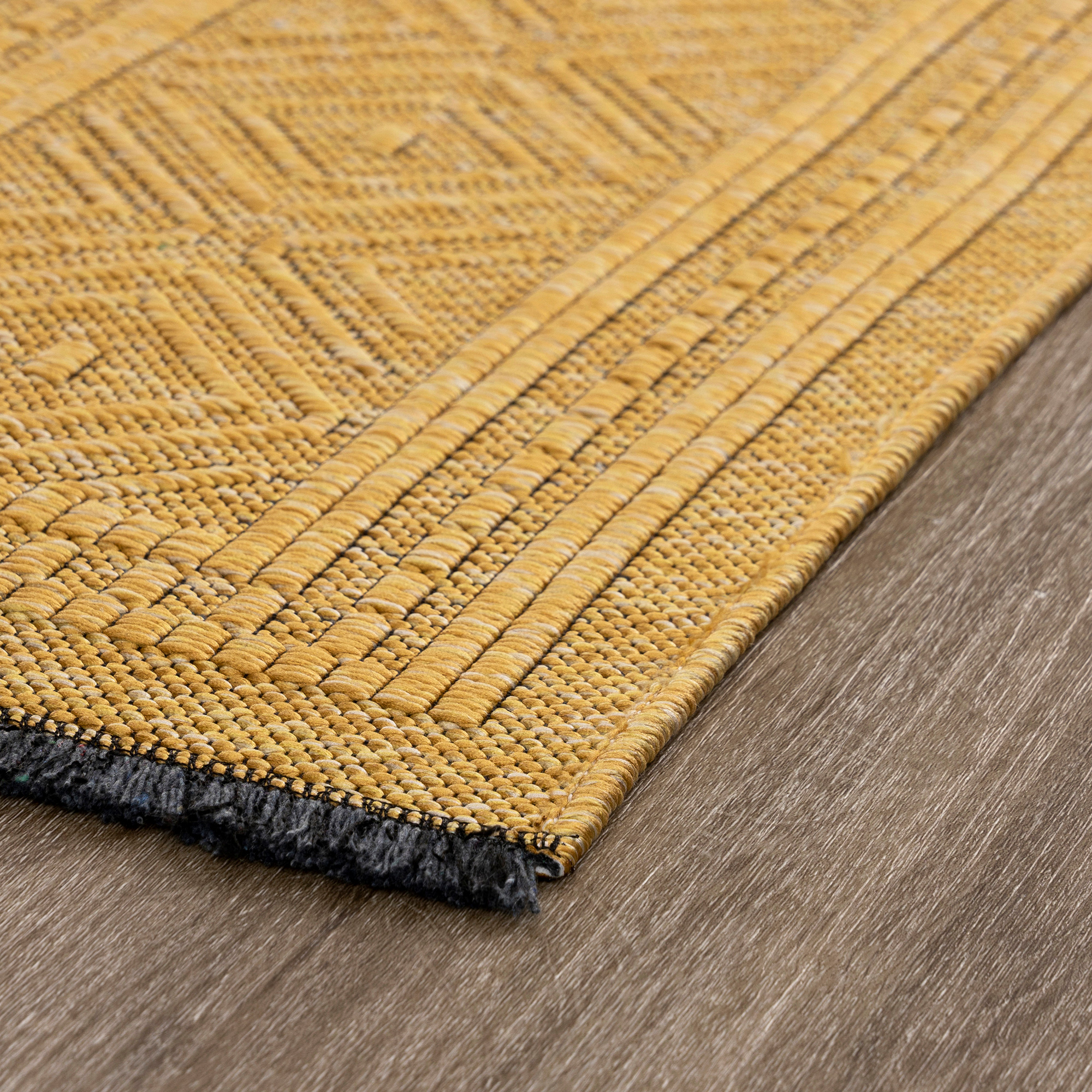 Alma Transitional 2' x 3' Gold, Machine Washable Polyester & Cotton Indoor Area Rug