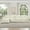 Beige+White, variant on Newest Classic 3 Seater Modular L Shaped Sectional Couch, Flared Arms, Removable Ruffles Pleats Skirts, Spindle Legs,Comfy Chenille Four-Seat Deep Seat Sofa, Movable Ottoman,Beige White