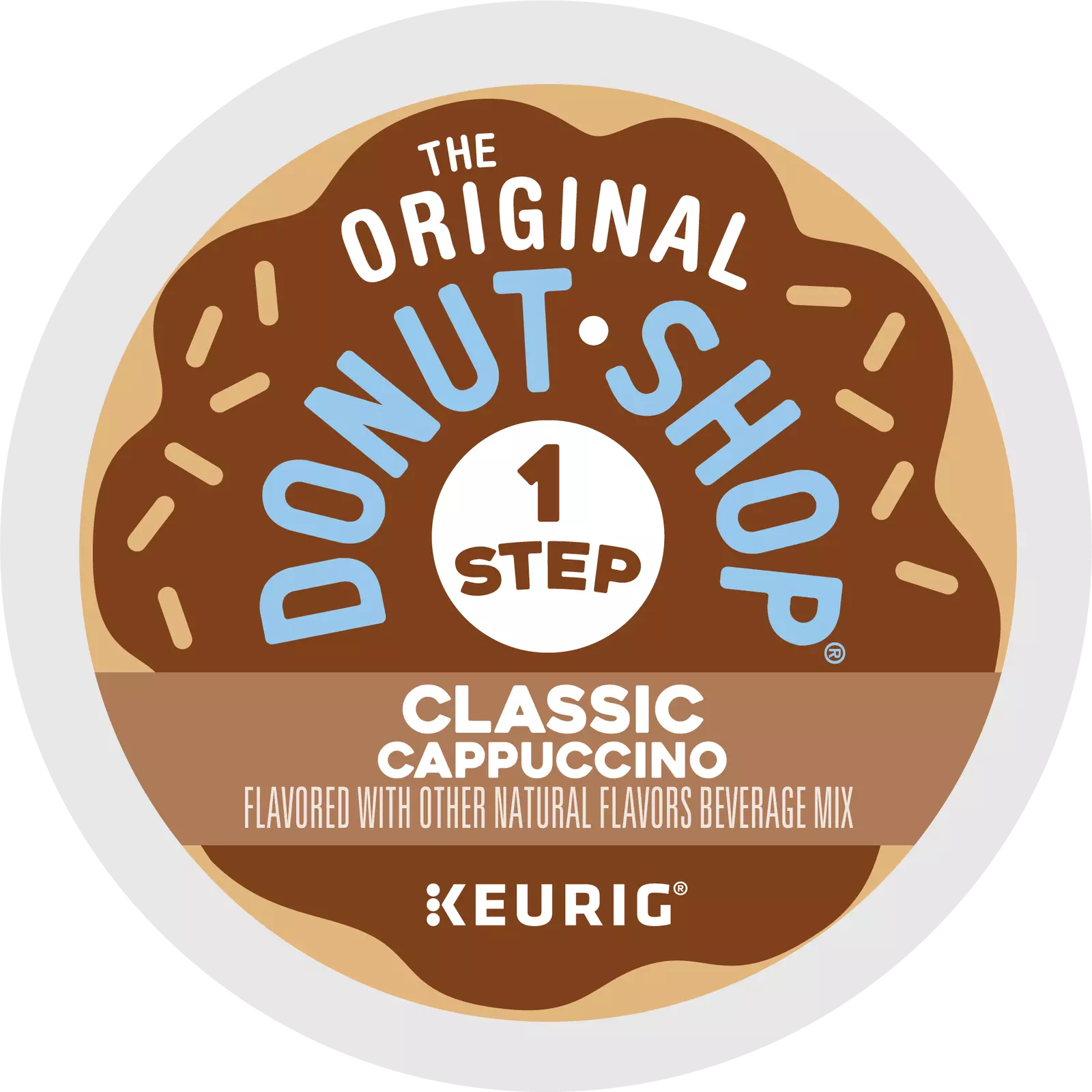 The Original Donut Shop One-Step Classic Cappuccino, Keurig Single-Serve K-Cup Pods, 20 Count