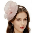 thumbnail image 3 of Elegant Fascinator Hat Headbands Funny Girl Hat Headgear Lovely Hairpiece, 3 of 10
