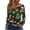 CA53_Green, variant on Lumtrix Womens Christmas Shirts Trendey V Neck Long Sleeve Tee Funny Xmas Holiday Lightweight Blousers Navy 2XL