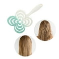 thumbnail image 6 of Unique Bargains 1 Pc Gradual Four-leaf Clovers Hollow Comb Hair Brush Green ABS, 6 of 6