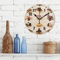 thumbnail image 3 of Yayeee 10" Wall Clock Battery Operated Quartz Round Silent Non-Ticking Home Decor, Red Cakes, 3 of 6