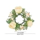 thumbnail image 3 of CaiYueKe Artificial Rose Garland Candle Ring Holder, Floral Candle Wreath Decor for Wedding Table Centerpiece Party Home Decorations, Faux Greenery Candle Surround Decorative Arrangement, 3 of 7
