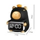 thumbnail image 3 of Reloj despertador LED con forma de carpincho y altavoz Bluetooth para el Festival de Primavera Negro, 3 of 7