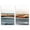 Coastal Horizon Tides, variant on Stupell Industries Vibrant Abstract Tubes Abstract Painting Wrapped Canvas Art Print Wall Art, 16 x 24, Set of 2
