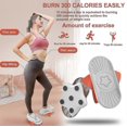 thumbnail image 4 of Waist Yoga Twist Balance Board Aerobics Hips Slim Waist Gym Family Training Two-pedal Fitness Equipment E2, 4 of 5