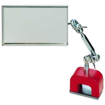 Magnetic Base Inspection Mirror, 3-1/2 in x 2 in | Bundle of 2 Each