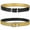 Black/Gold, variant on Reversible Buckle Fashion Genuine Leather Belt For Women Youth Kids Girl and Boy