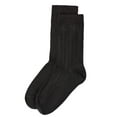 thumbnail image 4 of MeMoi Boys' Ribbed Rayon from Bamboo Blend Crew Socks - Boys - Male, 6-7, Black, 4 of 4