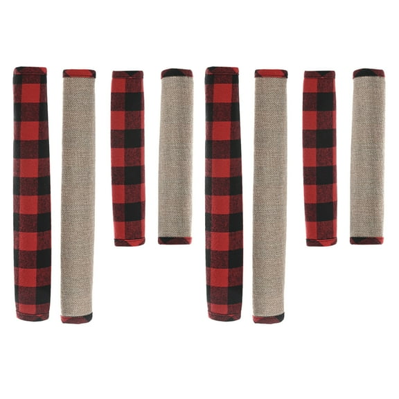 FELTECHELECTR Kitchen Knob Covers Decorative Christmas Cloth 8Pcs 13.76x6.68x0.20In