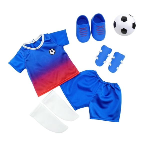 My Life As Blue Soccer Fashion 7-Piece Set for 18-inch Dolls